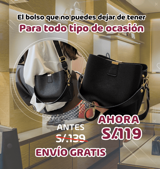 Bolso de de lujo para mujer, bandolera tipo cubo de gran capacidad